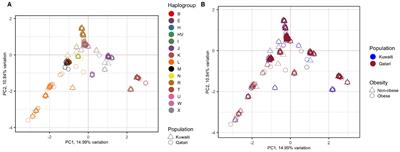 Mitochondrial haplogroup R offers protection against obesity in Kuwaiti and Qatari populations